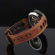 FENSIR 1入組男士機械手錶復古時尚雕空陀飛輪自動上鍊手錶,帶夜光和黑色皮帶 - 完美適用於歐美風格的日常服裝和裝飾 - 黑色 - 查看 6