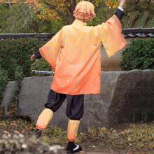 Halloween Costumes Kimetsu No Yaiba Cosplay Costume Japanese Anime Drama Performance Clothing Men's And Women's Clothing - Yellow - View 8