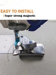 Multi-functional Magnetic Seam Guide Magnet Gauge Edge Locator Universal Sewing Machine Hem Guide Sewing Accessories - Silver - View 4