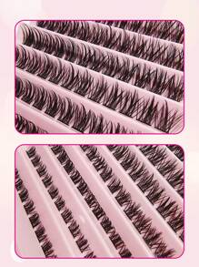 Asiteo 120 Clusters DIY Eyelash Extensions 8-16mm Manga Lashes Volume Soft And Light Eyelashes Individual Eyelashes  Makeup Extensions DIY At Home