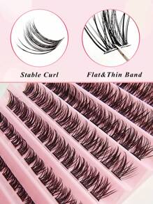 Asiteo 120 Clusters DIY Eyelash Extensions 8-16mm Manga Lashes Volume Soft And Light Eyelashes Individual Eyelashes  Makeup Extensions DIY At Home