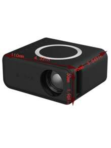 1pc Yt300 Mini Wireless Projector For Home, Portable For Children And Holidays, Color: Black - Australian Regulations - View 2
