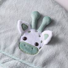 1 件裝乾髮帽女式吸水快乾毛巾擦頭珊瑚毛絨加厚裹頭帶卡通浴帽可愛髮巾 - 綠色 - 查看 2