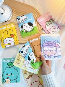 A Pack Of 10pcs, Self Heating Warm Body Stickers, Winter Cold Resistant Self Heating Warm Body Stickers Cartoon Style Warm Foot Stickers - Pink - View 10