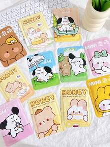 A Pack Of 10pcs, Self Heating Warm Body Stickers, Winter Cold Resistant Self Heating Warm Body Stickers Cartoon Style Warm Foot Stickers - Pink - View 9