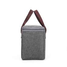 Insulated Lunch Bag Unisex Small Lunch Box Container Portable Leakproof Lunch Tote Reusable Lunch Tote Bag For Office, Picnic, Or Travel Back To School School Supplies School Bag School Essentials College Essentials School Organizer Bags Teacher Storage Bags Classroom Bags Classroom Organizer Bags - Grey - View 5