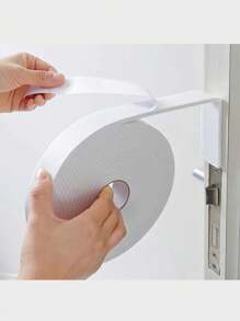 1入組5m/16.4英尺自粘式防風防音窗戶門密封條,寬15mm,厚5mm,白色 - 白色 - 查看 1