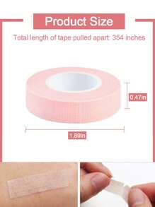 2 Roll  Eyeshadow Tape , Natural Eyeliner Tape , Eye Makeup Auxiliary Tool, Eye Makeup Finish Patch - Pink - View 2