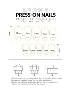 36 Piezas Puntas De Uñas Negras En Forma De Almendra Largas Con 1 Lima De Uñas Y 1 Uña Falsa De Gelatina - Negro - Ver 5