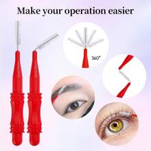 Libeauty 眼睫毛拉提和眉毛層壓2合1套裝,一次性專業質量快速拉提睫毛,半永久捲曲燙發 - 升級版 - 彩色 - 查看 6