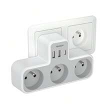 Electrical Sockets & Plugs Adaptors - Grey - View 1