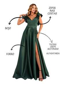 Grife Velasco Women Prom & Evening Dresses - Màu xanh lá cây đậm - Xem 2