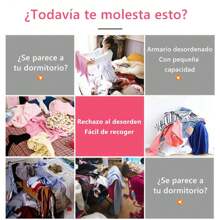 Closet Ropero Organizador Grande Armable Muebles Para Ropa - Marrón - Ver 4