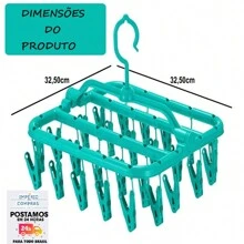 Varal REFORÇADO Dobrável Roupas Íntimas, Calcinha Meia Cueca, Retrátil