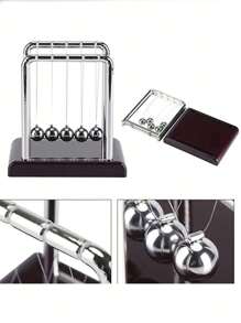 1 pieza Péndulo de newton cuna escritorio Juguete creativo casa Decoración regalo sala de  Artesanía energía balance Mediano - Marrón - Ver 6