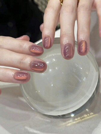 24 件经典法式短方形指甲裸色法式白色按压指甲水晶指甲假指甲美甲套装可拆卸全覆盖持久耐用包括 1 片粘性标签和 1 个迷你锉刀非常适合日常佩戴美甲用品美甲