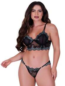 Women Bra & Panty Sets - 綠色 - 查看 1