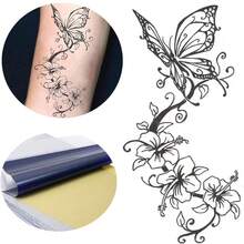 20入組A4紋身轉印紙，熱敏轉印機專用，可手繪複製或單次追蹤使用，可重複使用的轉印複印紙 - 白色 - 查看 2