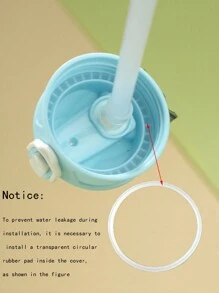 750ml Gradient Outdoor Frosted Sport Water Bottle, Random Color 1pc - Blue - View 3