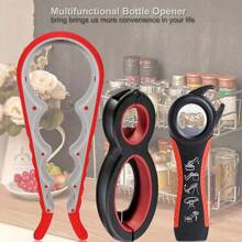 Juego de 3 piezas de abrelatas,Destapador Abrefácil Botellas Frascos Latas Cocina 3piezas,Abrelatas De Cocina Con Mango Antideslizante,Pinzas Abre Facil Multifuncion 4/5/6 En 1 Destapador LATA - Negro - Ver 8