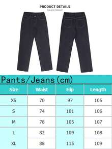 Women's Low Rise Straight Leg Baggy Jeans - Czarne - Zobacz 3