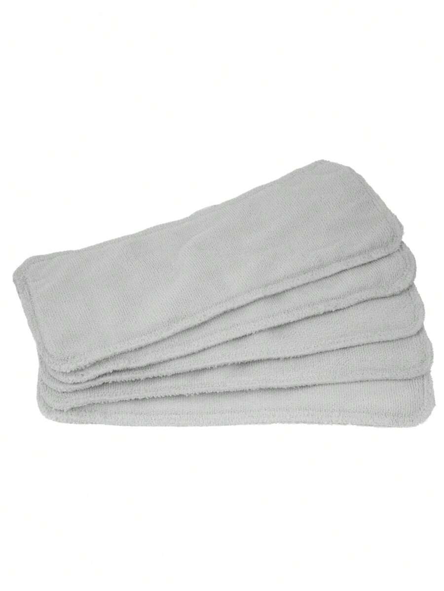 BABYBAMBOO 5 Inserts - 4-Layer Microfiber Absorbent For Reusable Diaper - Grey - View 1