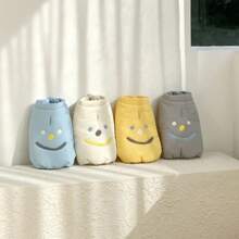 加厚的秋冬毛衣,配有表情設計,適用於小型和中型犬貓 - 灰色 - 查看 1