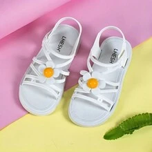 Sandalias de niñas - Blanco - Ver 3