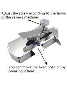 Multi-functional Magnetic Seam Guide Magnet Gauge Edge Locator Universal Sewing Machine Hem Guide Sewing Accessories - Silver - View 9