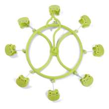 CASAMAX WL 带夹子的衣钩，青蛙设计，非常适合晾晒袜子、毛巾、婴儿衣服。万圣节装饰万圣节服装秋季装饰节日装饰