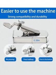 Multi-functional Magnetic Seam Guide Magnet Gauge Edge Locator Universal Sewing Machine Hem Guide Sewing Accessories - Silver - View 5