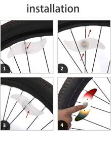 2pcs/pack Multicolor Led Bicycle Wheel Lights Usb/battery Powered Spoke Light Ip65 Waterproof 2/3 Modes Bike Light, Super Bright Bike Decoration & Safety Warning Light