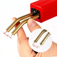 1入組塑料熔接機，附400件套裝熱熔釘槍，紅色US110V汽車桿維修套裝，包括200件焊釘、4種釘條類型，適用於桿/皮艇/塑料產品維修 - 紅色 - 查看 4