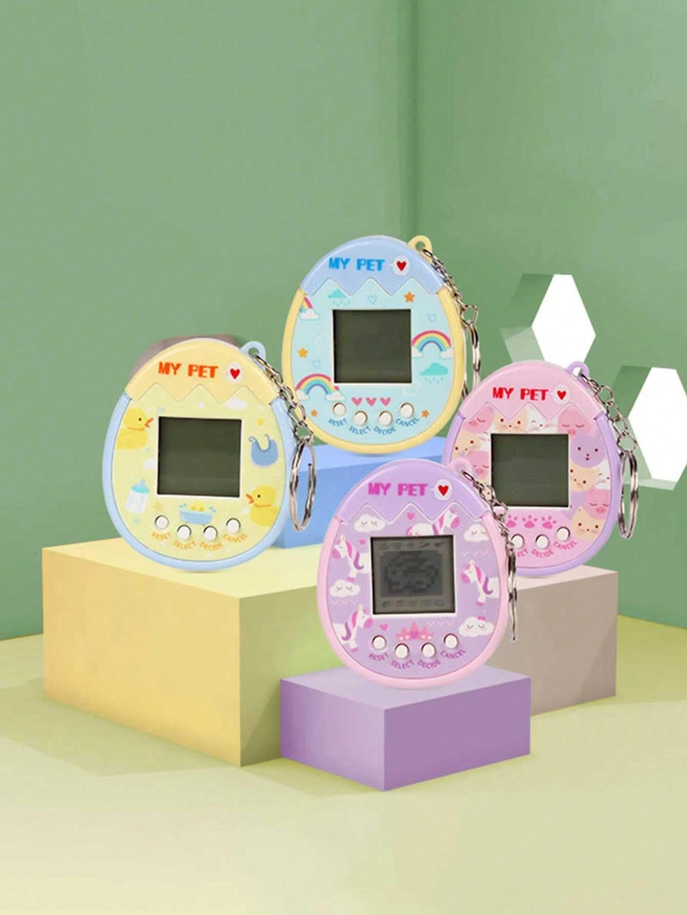 Color Mix Handheld Virtual Pet Game 168 In 1 Tamagochi 90S Nostalgic 49