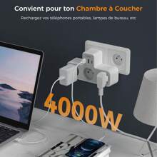 Electrical Sockets & Plugs Adaptors - Grey - View 6