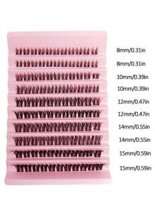 Rikuaild 110 Clusters DIY Eyelash Extensions  Manga Lashes Volume Individual Eyelashes Extensions DIY At Home Suitable For Daily And Holiday Parties - C - View 6