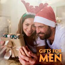 YXXLUYH 男士礼物，2 包 10 合 1 多功能工具笔套装 - LED 灯、触控笔、尺子、水平仪、开瓶器、螺丝刀、圆珠笔、建筑、钢笔、圣诞礼物，适合男士、他、男朋友、爷爷（黑色） - 黑色 - 查看 3