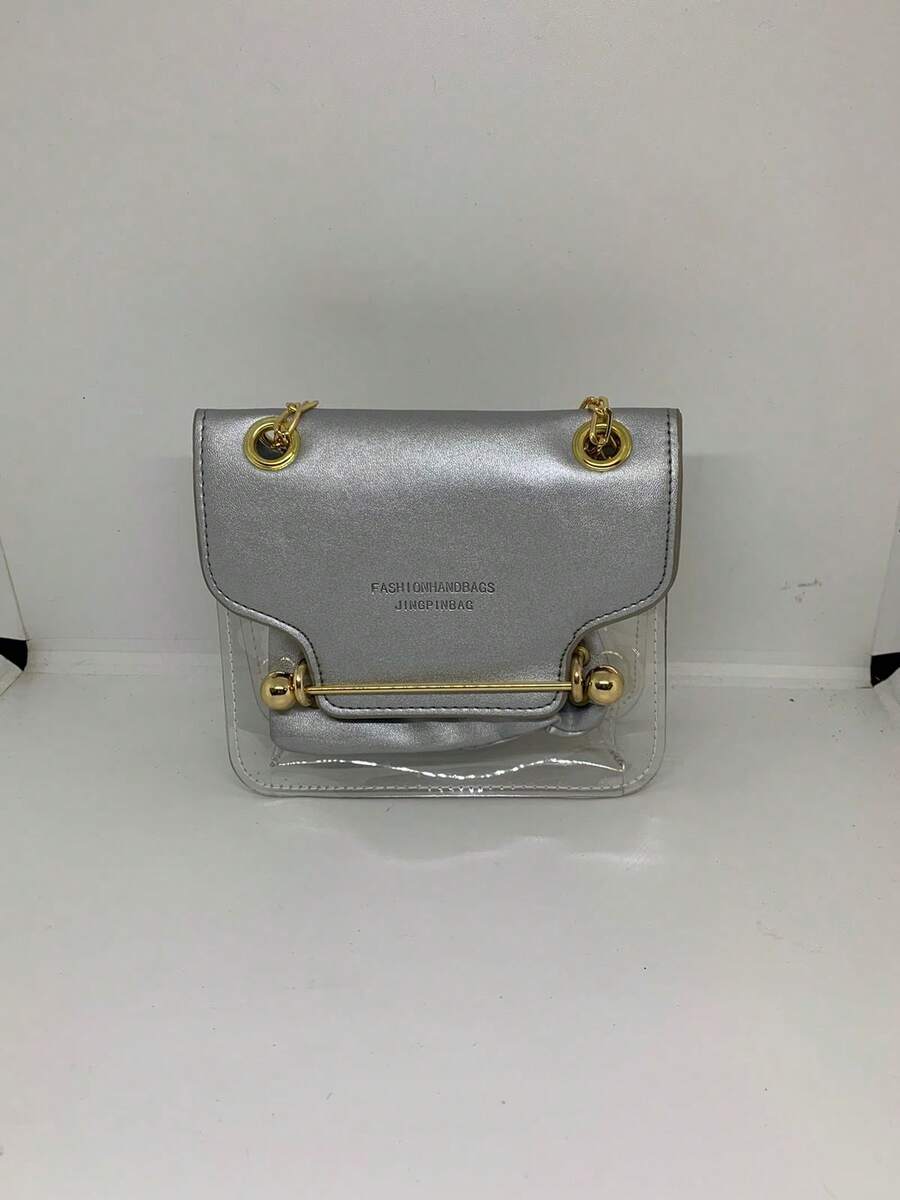 BOLSA TRANSPARENTE - Gris - Ver 1