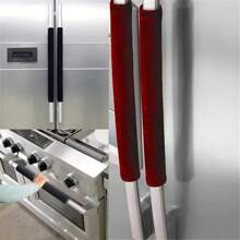 2pcs Double Door Refrigerator Handle, Anti Static Gold Velvet Protective Cover For Microwave Oven, Home Appliances Anti Slip And Oil Resistant Handle Cover, For Door Handle Gloves - Multicolor - View 4