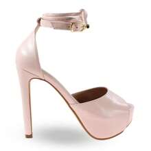 Women Heeled Sandals - 淺粉紅色 - 查看 3