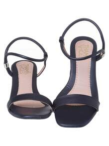 Women Heeled Sandals - 黑色 - 查看 3