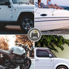 YuliSpy 1pc New Style 4x4 Duck Metal Car Emblem, Designed Specifically For Or Cherokee, Can Be Placed Anywhere! - Grey - View 4