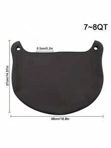 1 pezzo Fodera in silicone per pentola a cottura lenta, adatta per pentole a cottura lenta da 7-8 qt, fodera da cucina riutilizzabile, anti-perdita e facile da pulire, inserto divisore di grandi dimensioni, adatto per la maggior parte delle pentole a cottura lenta ovali e rotonde