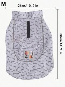 1pc Dog Thermal Lined Warm Cloak, Waterproof & Reflective, Suitable For Small, Medium And Large Dogs To Wear In Winter For Outdoor Activities - Grey - View 8
