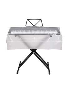 1 pieza Funda transparente universal para teclado electrónico de piano de 61/88 teclas con cordón - color transparente - Ver 9