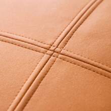 1PC Orange Technology Cloth Imitation Leather Sofa Cushion Light Luxury Pillowcase Hotel Solid Color Car Lumbar Pillow Large Back - Chocolate Brown - View 6