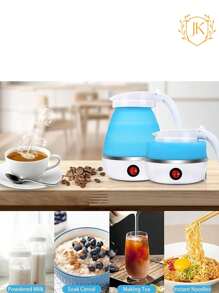 JK COLRO SOPRESA TETERA CAFETERA ELECTRICA PORTATIL CALENTADOR HERVIDOR PLEGABLE 600ML - Multicolor - Ver 2