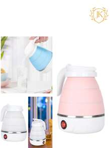 JK COLRO SOPRESA TETERA CAFETERA ELECTRICA PORTATIL CALENTADOR HERVIDOR PLEGABLE 600ML - Multicolor - Ver 1