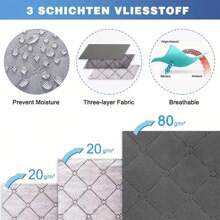 1pc  Under Bed Storage Under Bed Storage Containers Underbed Storage Under The Bed Storage Bins Underbed Storage Bags Foldable Clothes Storage Bins With Clear Window Sturdy Zippers Storage Containers For Organizing Clothing Bedroom - Grey - View 5