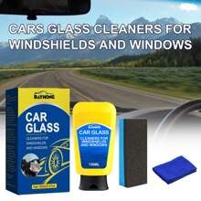 汽車擋風玻璃清潔器套件,包括擋風玻璃和後視鏡清潔劑,去污去霧劑和玻璃清潔膏